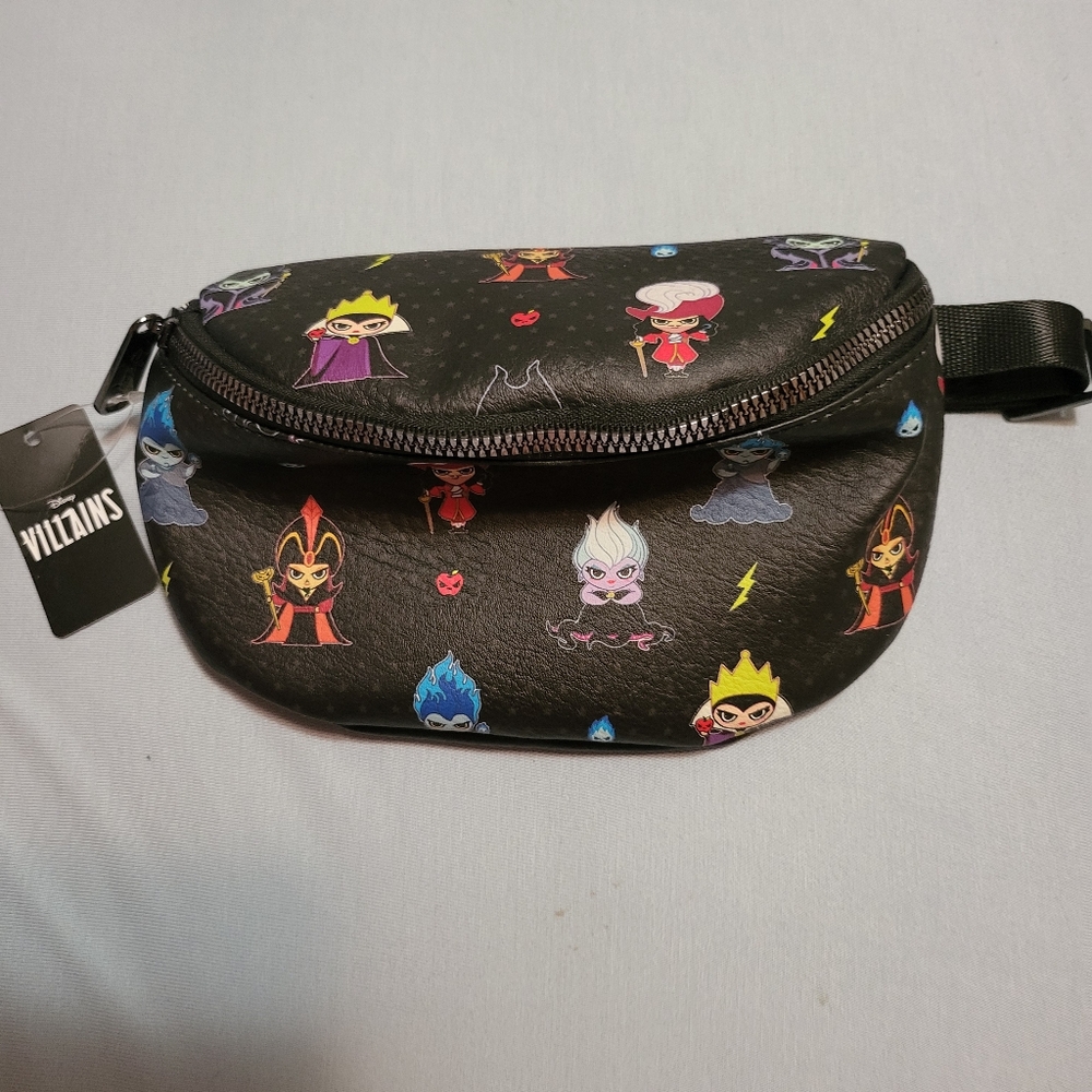 Disney Black Villains Pattern Crossbody/Fanny Pack